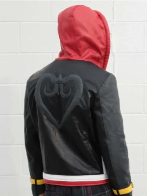Men’s Sora Kingdom Hearts Biker Leather Jacket
