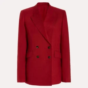 Anne Hathaway The Idea of You Red Blazer