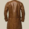 Men Brown Shearling Leather Coat