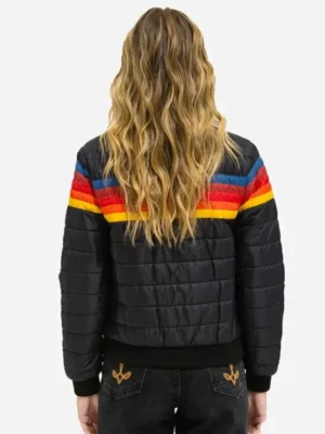 Aviator Nation 4 Stripe Rainbow Jacket