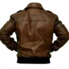 Handmade Men’s A2 Aviator Flight US Navy Bomber Distressed Chocolate Brown Genuine Leather Jacket