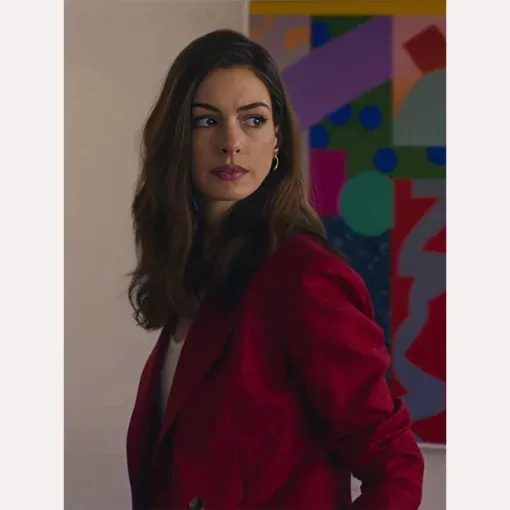 Anne Hathaway The Idea of You Red Blazer Anne Hathaway The Idea of You Red Blazer