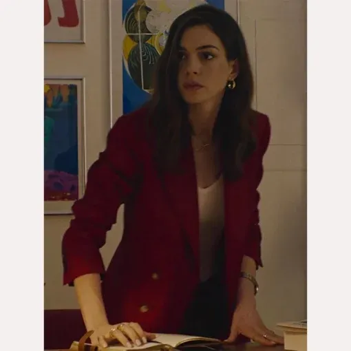 Anne Hathaway The Idea of You Red Blazer Anne Hathaway The Idea of You Red Blazer