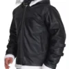 B3 Bomber Shearling Black Hoodie Jacket