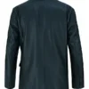 Mens Black Luxurious Leather Blazer