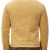 David Beckham Corduroy Jacket With Fur Collar