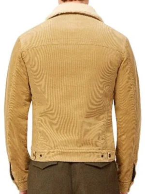 David Beckham Corduroy Jacket With Fur Collar