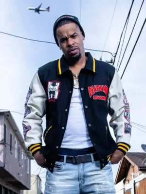 Death Row Records Patched Varsity Jacket