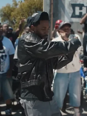 Kendrick Lamar Not Like Us Black Leather Jacket