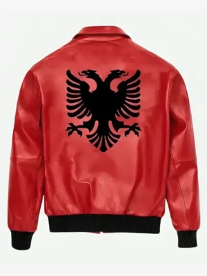 Drake Polar Opposites Red Leather Jacket