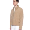 Mens Beige Suede Jacket