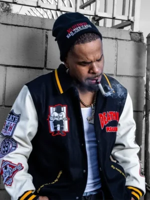 Death Row Records Patched Varsity Jacket