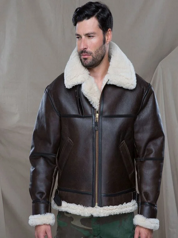 Men B3 Shearling Bomber Jacket Men B3 Shearling Bomber Jacket