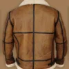 Men Brown B3 Bomber Shearling Jacket