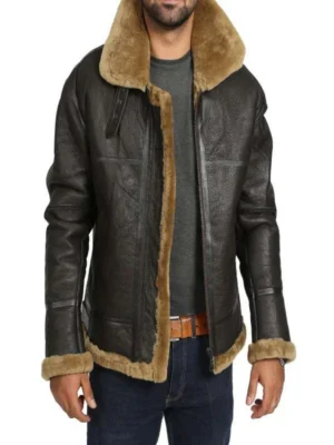 Men Brown B3 Bomber Jacket