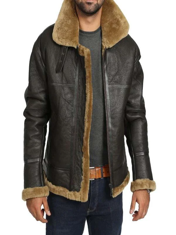 Men Brown B3 Bomber Jacket Men Brown B3 Bomber Jacket