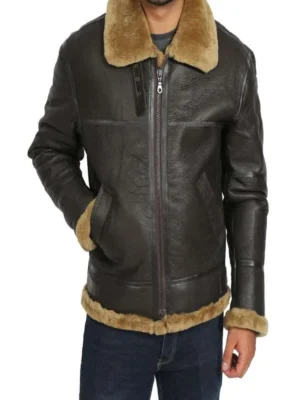 Men Brown B3 Bomber Jacket
