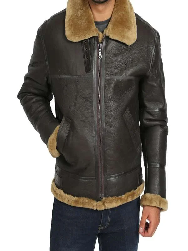 Men Brown B3 Bomber Jacket Men Brown B3 Bomber Jacket