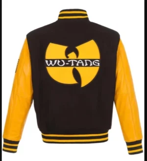 Letterman WU-Tang CLassic Black & Yellow Varsity Jacket