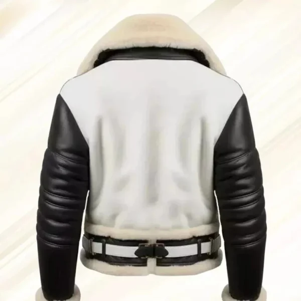 Men’s RAF B3 Bomber Aviator Jacket Shearling Sheepskin Leather Pilot Coat