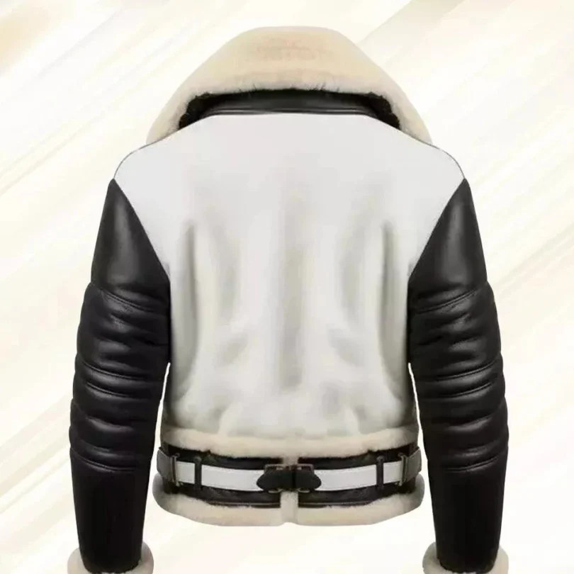 Men’s RAF B3 Bomber Aviator Jacket Shearling Sheepskin Leather Pilot Coat Men’s RAF B3 Bomber Aviator Jacket Shearling Sheepskin Leather Pilot Coat
