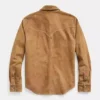Men Suede Leather Trucker Premium Western Wear Shirt