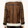 Women’s Asymmetrical Shearling Leather Jacket