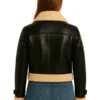 Women’s Black Bomber Leather Jacket