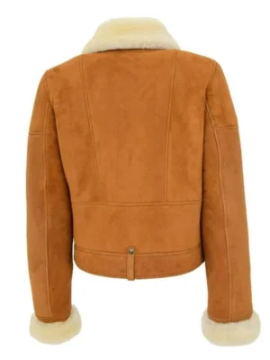 Women’s Genuine Sheepskin Shearling Leather Jacket