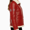 Women’s Red Shearling Jacket